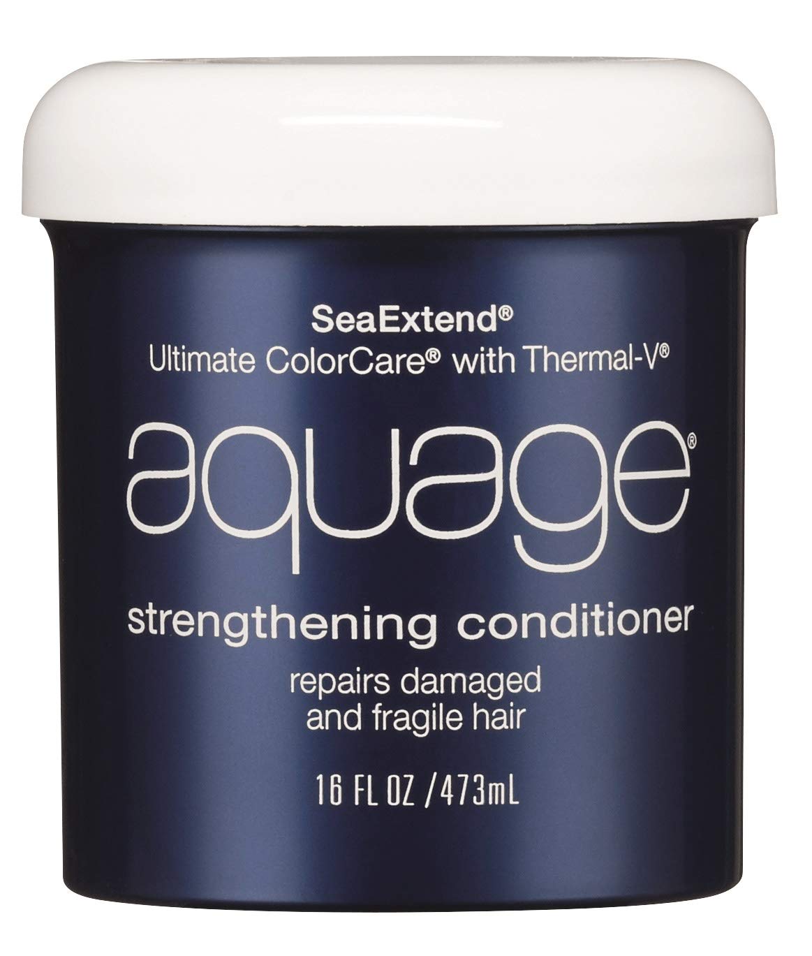 Photo 1 of AQUAGE SeaExtend Strengthening Conditioner, Maintains Color Vibrancy and Thermal Styling Damage, UVA/UVB Sunscreen Helps Prevent Fading, 16 oz