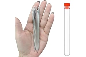 55 TRENDS 10 Pieces Upholster Sewing Needles Large Eye Needle for Hand Sewing Act Embroidery Leather Craft and Jewellery (5 Inch)