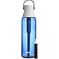 Brita Water Bottle with Filter, 26 Ounce Premium Filtered Water Bottle, BPA Free, Sapphire