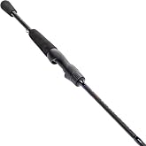 Lew's American Hero Spinning Fishing Rod, 6-ft 2-Pc, Med-Light Power | Fast Action, IM6 Graphite Rod, Stainless Steel Guides and Inserts, EVA Split-Grip, No Foul Hook Keeper, Black/Blue