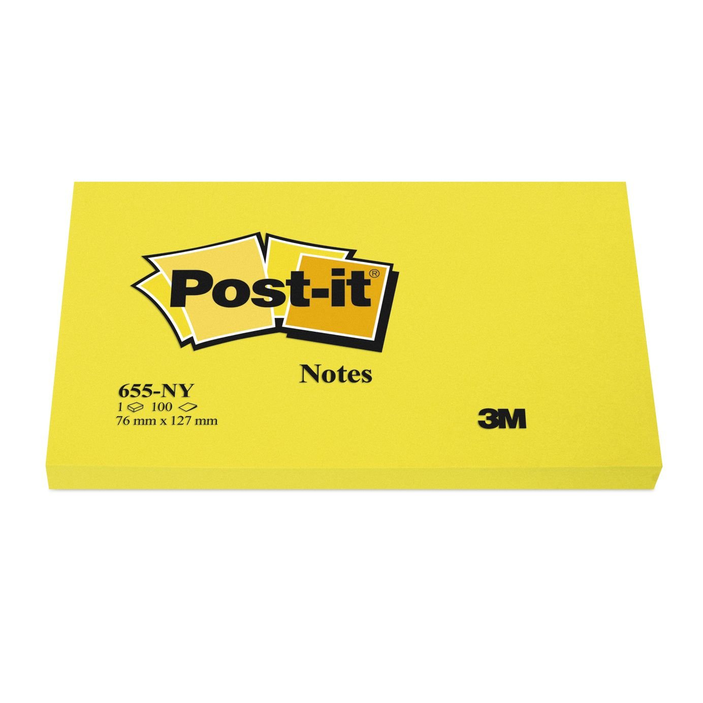 Postit Notes Neon Yellow 6 Pads Per Pack 100 Sheets Per Pad 76