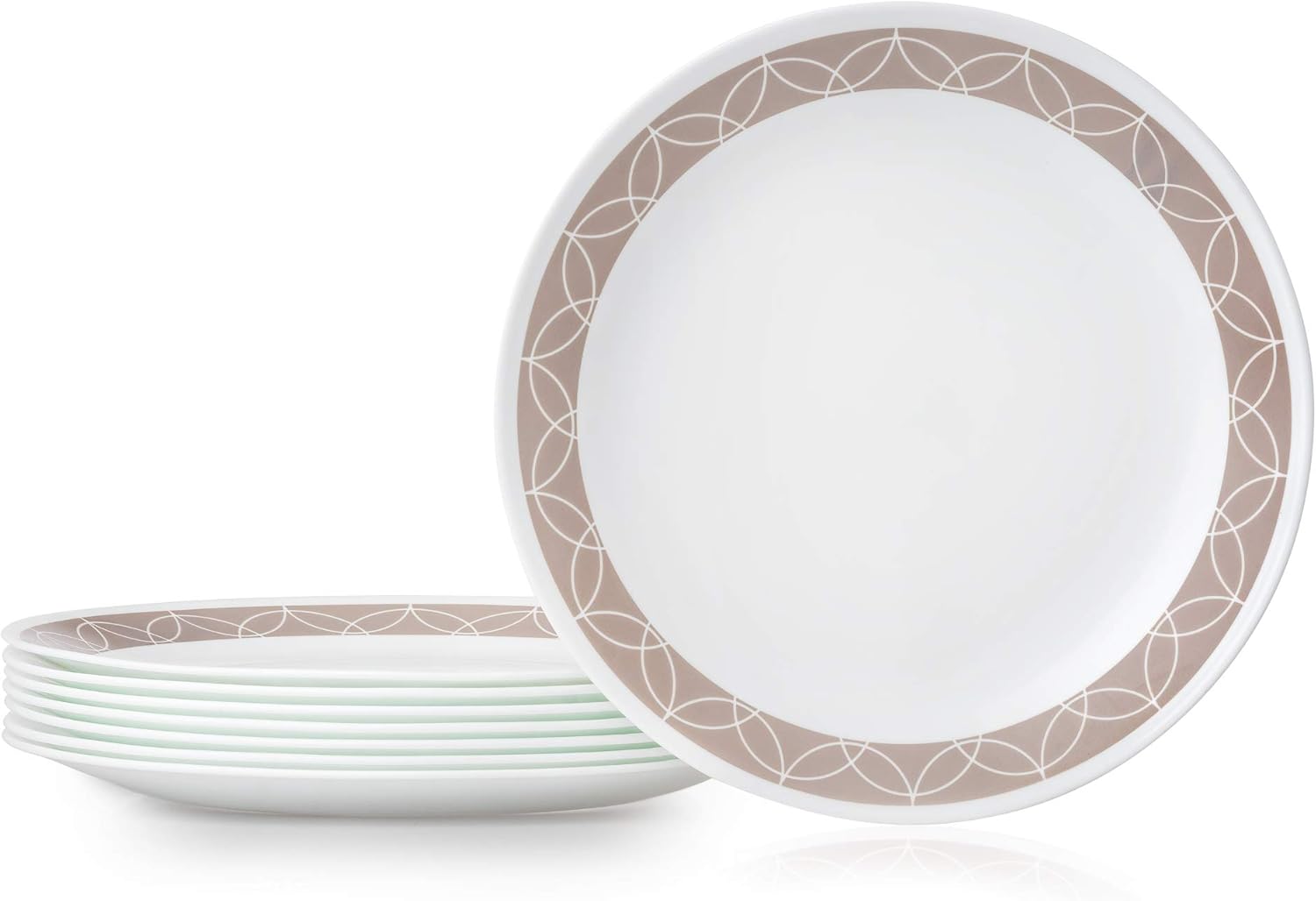 Corelle Chip Resistant Dinner Plates, 8Piece, Sand Sketch Amazon.ca