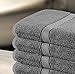 Utopia Towels 30x56 Inches Luxury Cotton Bath Towels, 4 Pack, Dark Grey