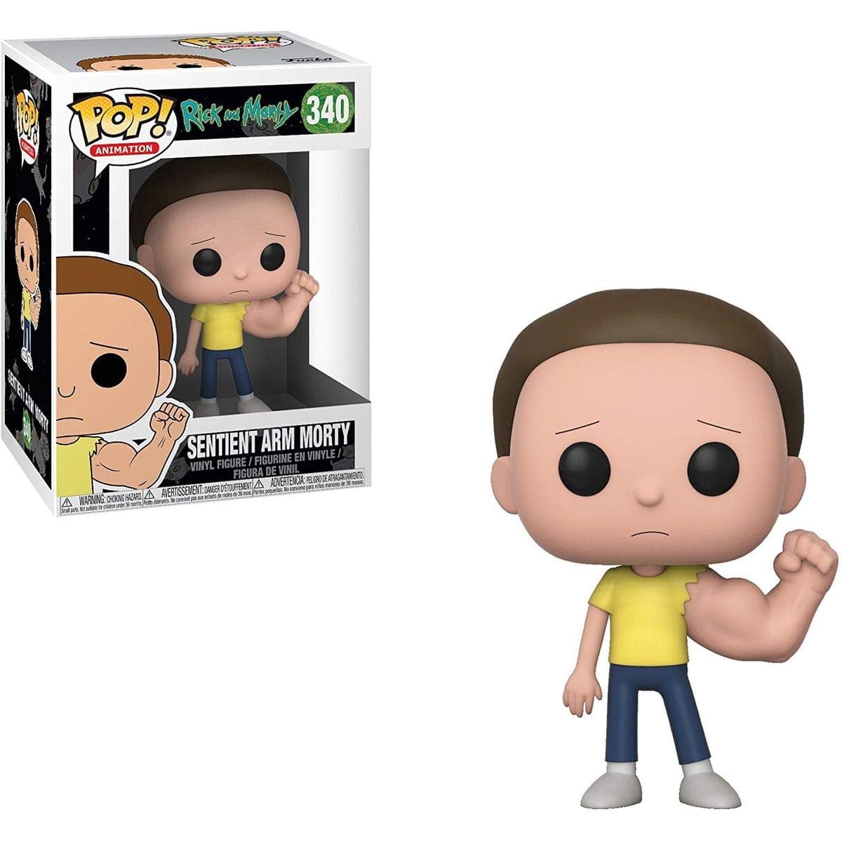 Funko 28451 "Pop! Vinyl Rick & Morty Sentient Arm Morty. CHASE!! This POP! figure comes with a 1 in 6 chance of receiving the special addition alternative RARE chase version
