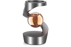 DOLASEV Kinetic Desk Toys, Kinetic Spinning Desk Toy, Desk Fidgets for Office for Adults, Metal Fidget Toys for Kids Teens (Grey Rose Gold)