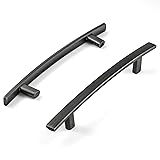 HESTIA HARDWARE 10 Pack | Antique Silver Curved Bar