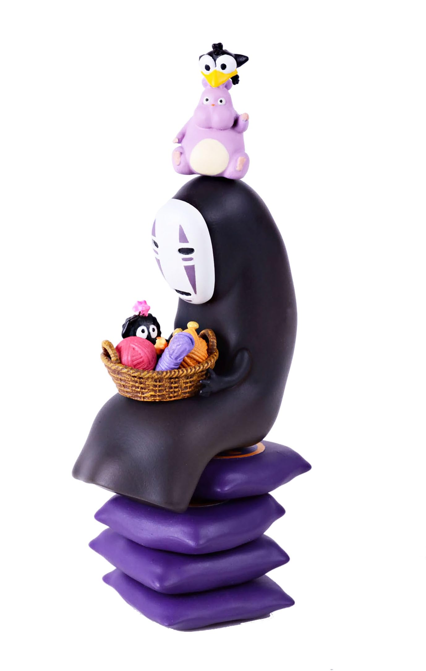 Ensky Benelic Spirited Away - No-Face Nosechara Assortment Stacking Figure, Studio Ghibli Via Bandai Official Merchandise