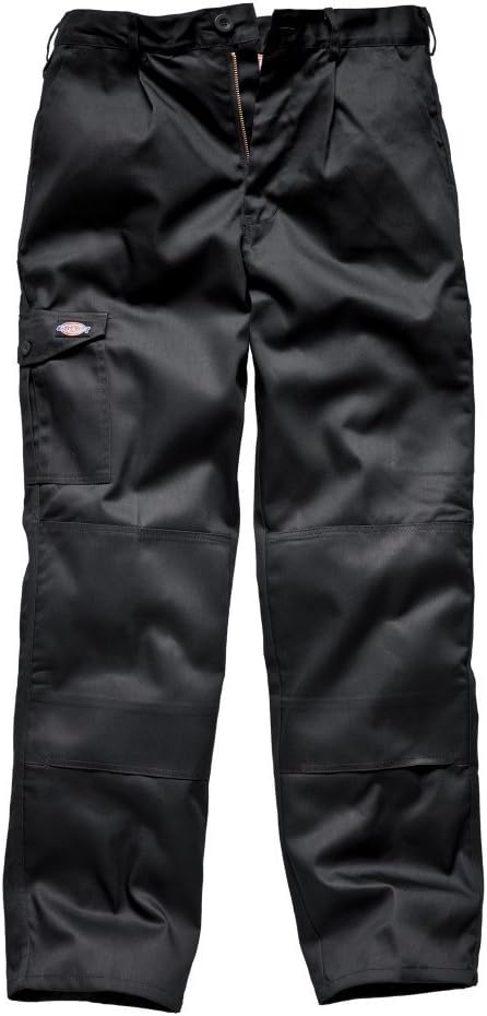 Super Knee Pad Cargo Work Workwear Trousers Black WD884