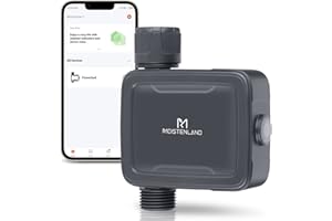Moistenland Bluetooth Sprinkler Timer, Smart Hose Faucet Timer, Wireless APP Control Available, Outdoor Hose Timer for Garden