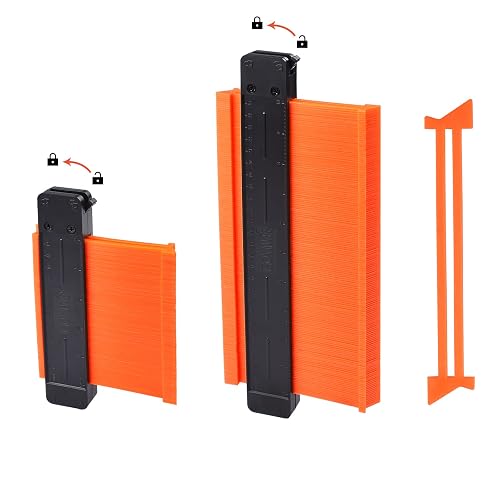 Contour Gauge Profile Tool, GOXAWEE Irregular Shape Duplicator 5''& 10 ...