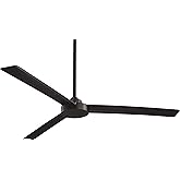 MINKA-AIRE F624-CL Roto XL 62 Inch Outdoor Ceiling Fan in Coal Finish with 3" and 6" Downrod
