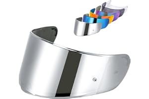 MXJ Gear Strada 2 Visor for Sedici Strada 2 and for Strada 3 Face Shield Helmet Visor Accessories for FT2 VECTOR FF801 FF397 (Chrome Silver)