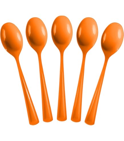 Amazon.com: Worlds 50-Pack Disposable Plastic Dessert Spoons – 5.9