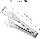 FANTESI 4 Pcs 7in Stainless Steel Kitchen Tongs Food Serving Buffet Frying view 7