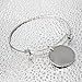 Comfybuy Stainless Steel Type 1 Diabetes Medical Alert ID Bracelet Adjustable Cuff Bangle for Men Women