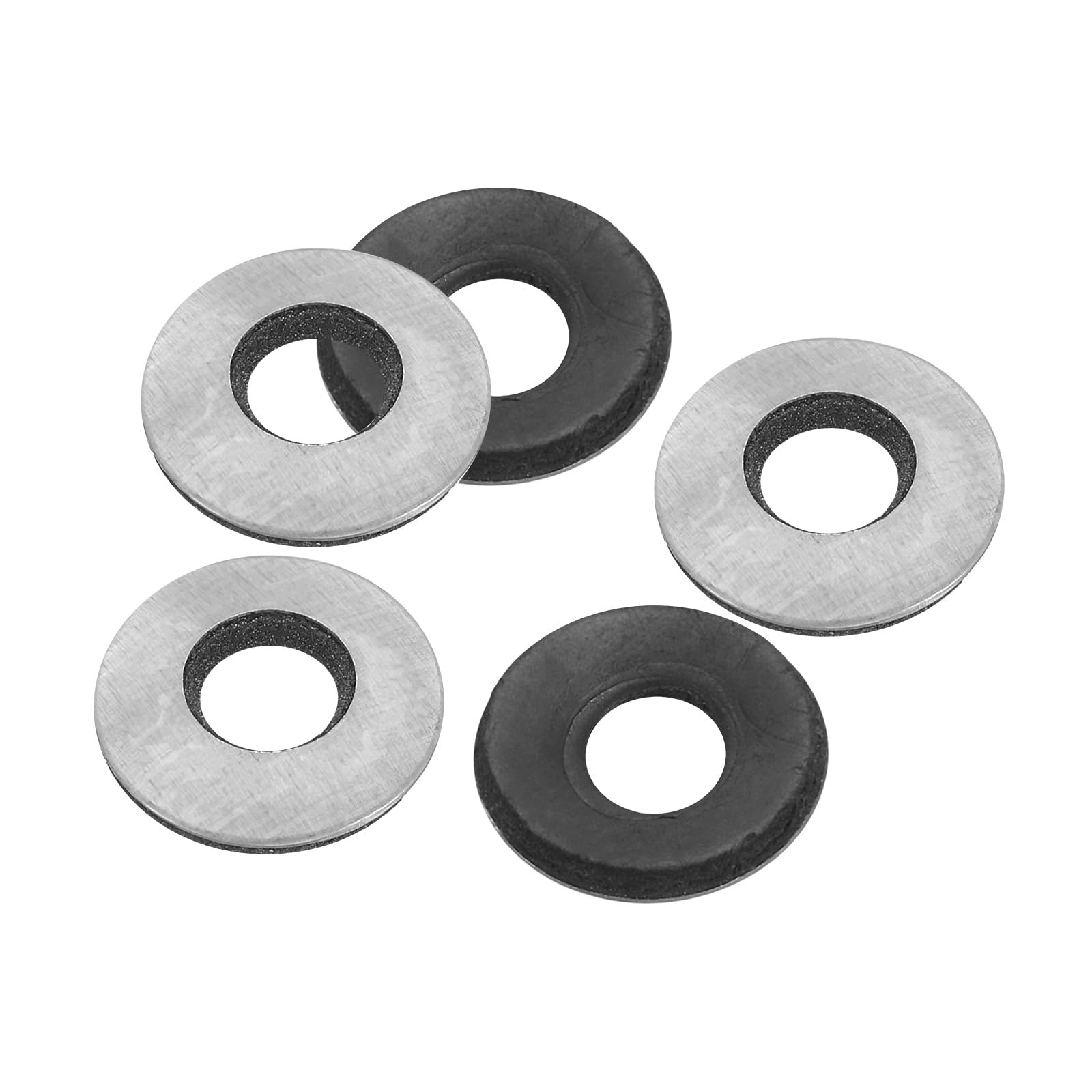 PATIKIL 5/16"x7/8" EPDM Bonded Sealing Washers, 80 Pieces Galvanized Neoprene Rubber Backed Screw Gasket for Industrial Home Machinery Ships Roof
