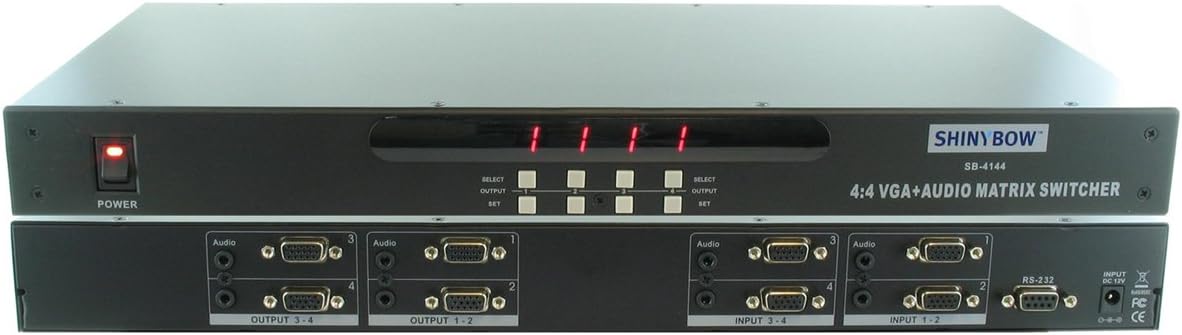 4x4 VGA-AUDIO MATRIX SWITCHER SB-4144
