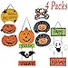Halloween Decorations - Halloween Trick or Treat Hanging Sign Decoration - Happy Halloween Board Sign Door Wall Hanging Decoration for Halloween Party