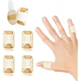 EDNYZAKRN Thumb Finger Splints, Beige, 5Pcs | Trigger Finger Support, Broken Finger Support, Arthritis Relief, Straightening Support
