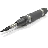 Buyohlic Automatic Center Punch with Replaceable Hardened Steel Tip (Heavy Duty)