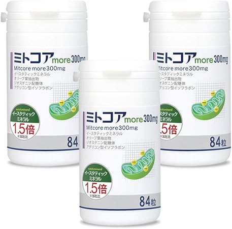 Amazon ミトコンドリアサプリ ミトコアmore300mg イースタティックミネラルes 27 1 5倍配合 3個まとめ買い およろこび報告1 000件以上の実績 妊活サプリ シンゲンメディカル株式会社 サプリメント ビタミン