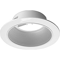 Nicor Lighting White Recessed Super Slope Trim With Baffle