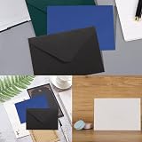 WYAN 40 Pack Mini Envelopes 15x10cm Black Classic Flap DIY Gift Cards Wedding view 3