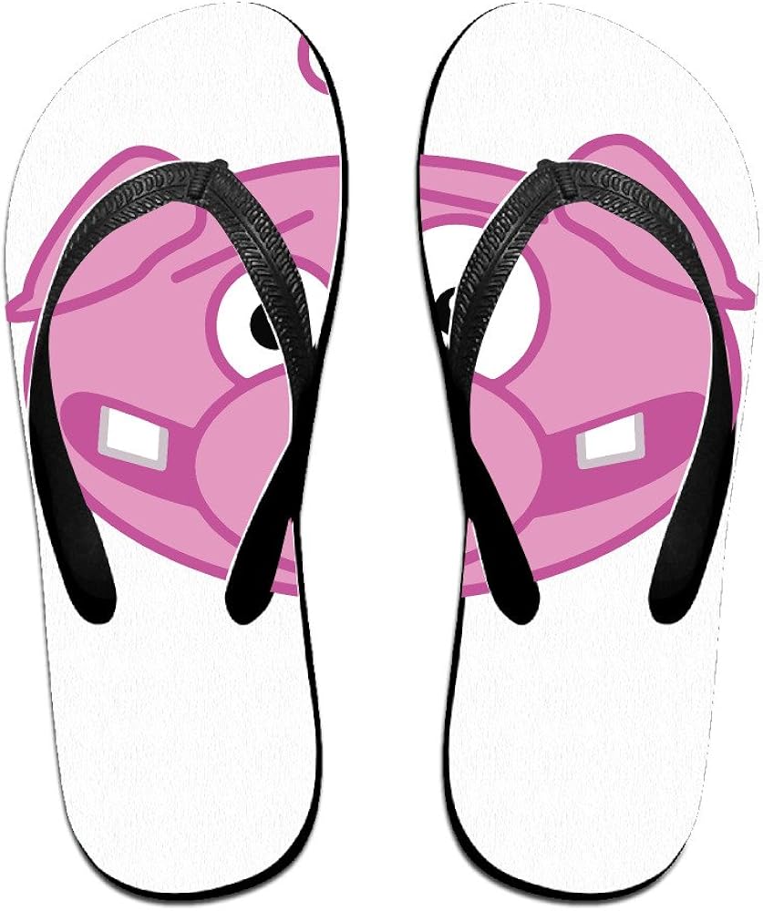 Unisex Cartoon Pig Flip Flop FlipFlops