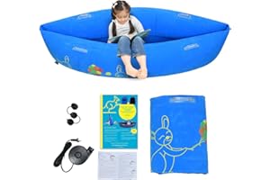 Ted Kangaroo Sensory Chair for Kids - Inflatable Peapod for Children, Includes Electric Air Pump