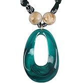 GelConnie Scarf Necklace with Charm Bandana Necklaces for Women Boho Beach Leopard Choker Necklace Statement Rope Scarf Pendant Wedding Jewelry Adjustable