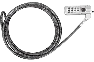 Targus DEFCON Trapezoid Serialized Combo Cable Lock for Laptop Computer and Desktop Security - 1 Pack (ASP66GLX-S)