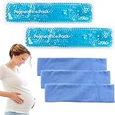 Reusable Perineal Ice Packs for Postpartum & Hemorrhoid Pain Relief, Hot & Cold Pack for Women After Pregnancy, 2 Ice Pack an