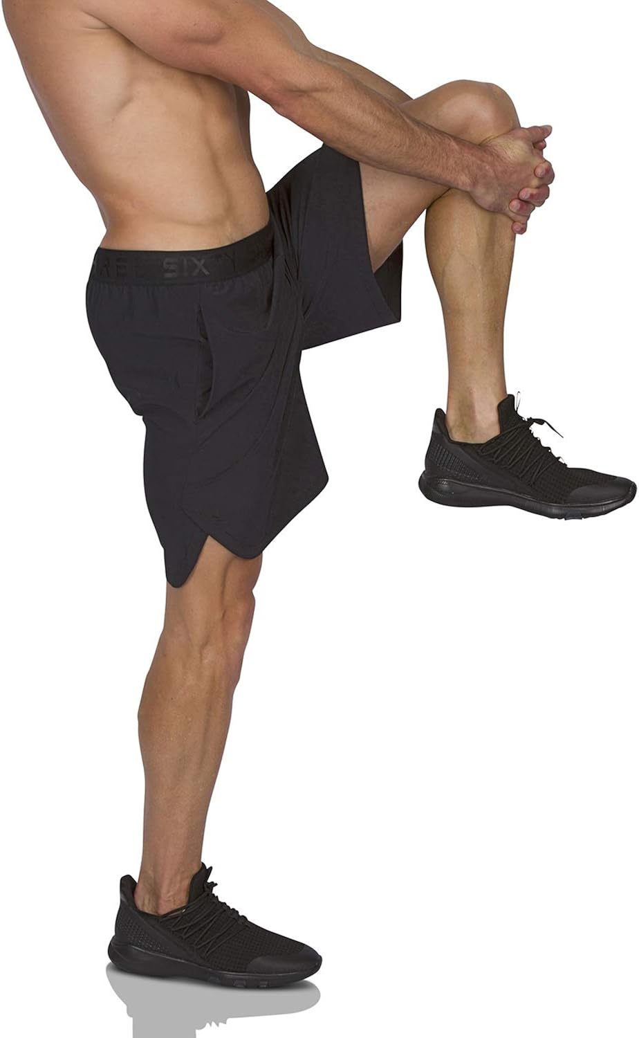 Dry FIT Gym Shorts for Men - Mens Workout Running Shorts - Moisture Wicking with Pockets and Side Hem: Clothing