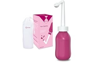 HETAIDA Peri Bottle for Postpartum Care, Perineal Bottle for New Mom Postpartum Essential, 10 Oz Upside Down Peri Bottle for Postpartum Recovery, Portable Bidet for Women