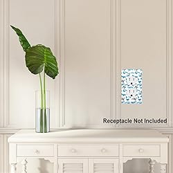 Pznen Ocean Whale Duplex Receptacle Outlet Wall