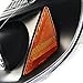 Spec-D Tuning 2LHP-COR03JM-TM Toyota Corolla Black Led Projector Halo Head Lights