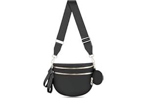 HICARRY Checkered Crossbody Bag Bum Bag for Women Checkered Purse Cross Body Messenger Handbags Out Going Bag