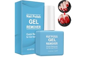 YLXYZUAD Nail Polish Remover with 7 Way Nail Buffer & Metal Silver Cuticle Pusher, Simple Easy Gel Nail Polish Remover Set for Home DIY and Salon (1pack gel nail polish remover)