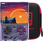 Miyoo Mini Plus with Portable Case Retro Emulator Handheld Game Console Latest Version with WiFi & RTC, 3.5’’ 640*480 IPS Screen 3000mAh Battery, Pulper 64GB