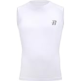 Runhit Boys Sleeveless Compression Shirt Kids Athletic Tank Tops Youth Quick Dry Undershirt for Football Basketball