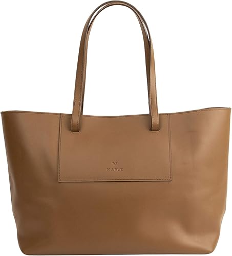 Amazon Maple メイプル トートバッグ 本革 イタリアンレザー ビジネス カジュアル メンズ レディース ブラウン トートバッグ