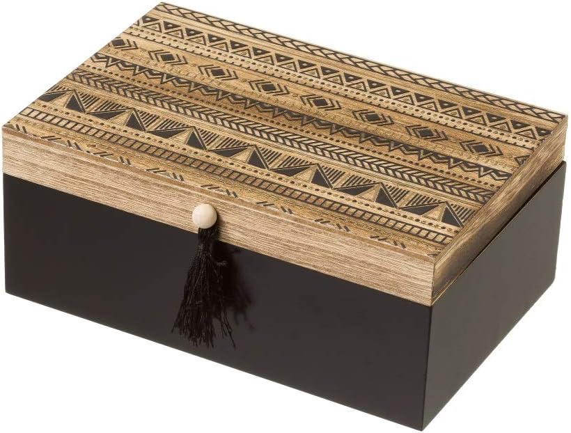 Caja madera negra | Los mejores ejemplares de cajas.