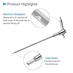 CoCud T-Handle Hex Key, 2.5mm Hex, CR-V Steel