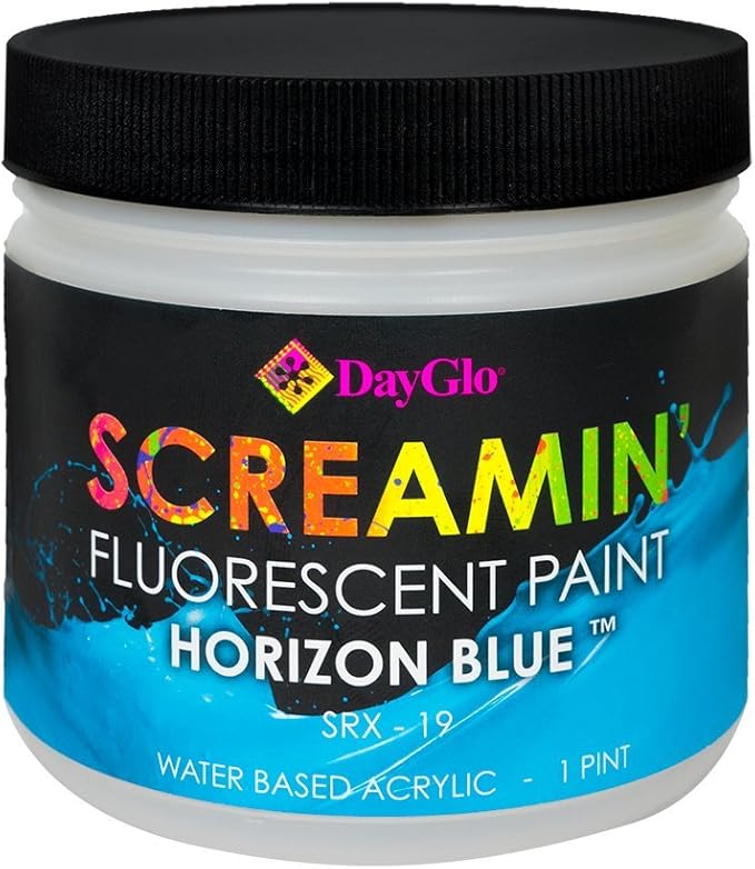 DayGlo SRX-15 Blaze Orange Fluorescent Latex Paint - 1 Quart, High-Visibility For Safety, Arts, & Black Light