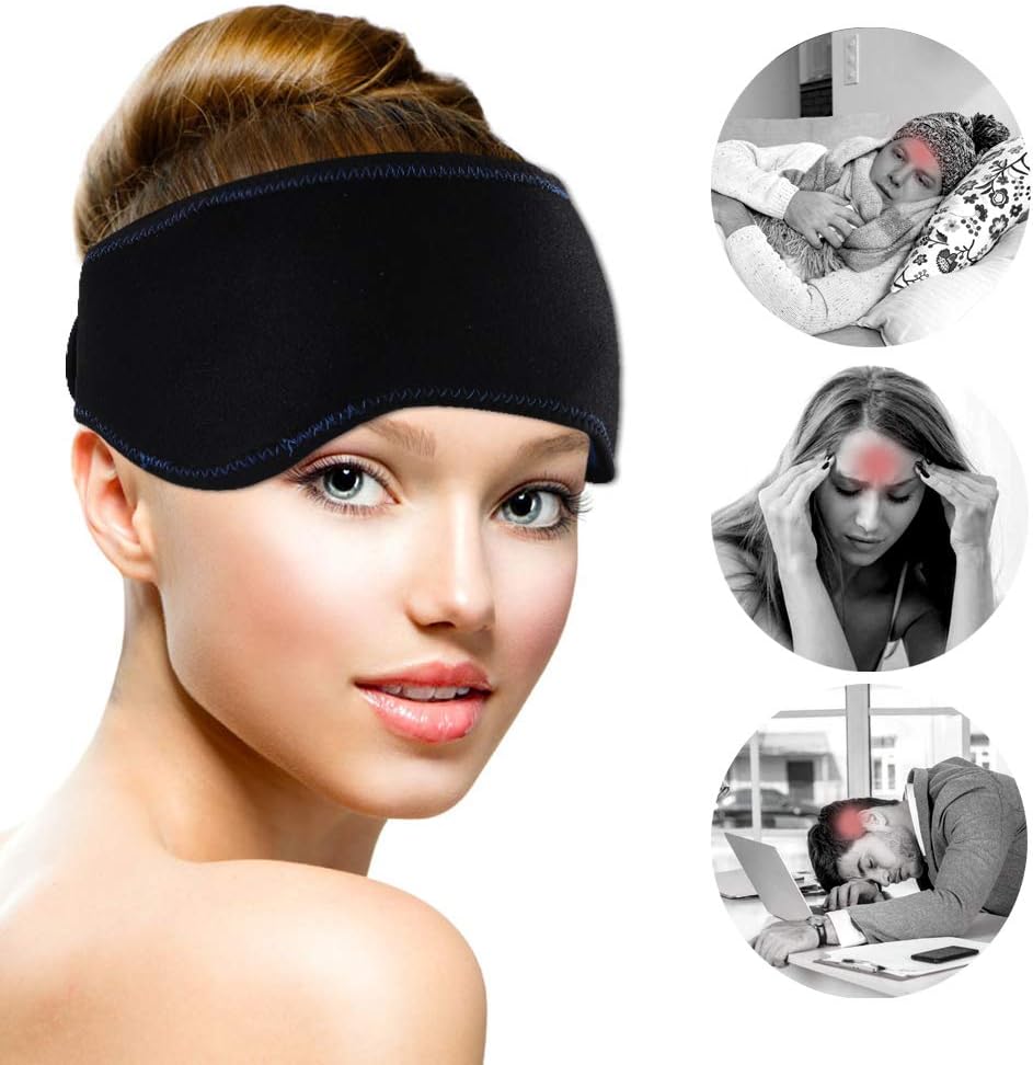 NEWGO Migraine Relief Ice Pack for Head Hot Cold Compress Gel Ice Pack for Headache Chronic Migraine, Chemo, Tension - Image 3