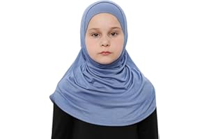 Prien Easy To Wear Hijab For Girls, Muslim Scarf for Kids, Instant Hijabs For Women, Viscose Children Scarves For Ramadan Eid