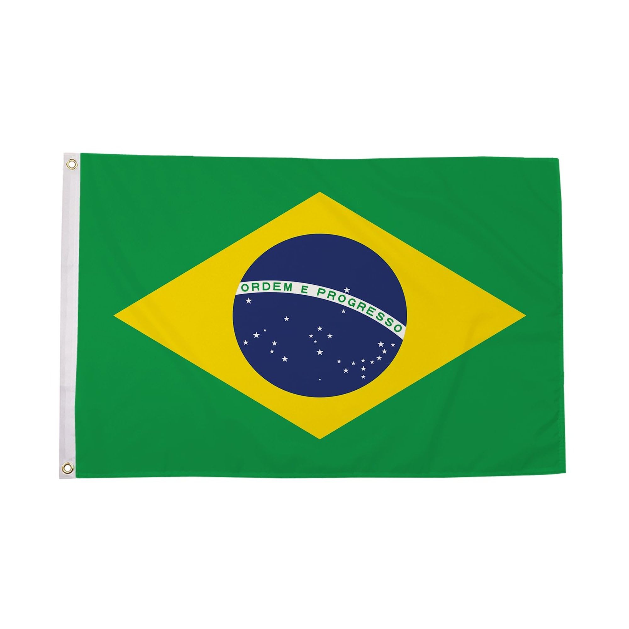 Flagtex Brazil Flag Large 8ft x 5ft (240cm x 150cm) - Giant Brazilian National Banner Weather Resistant Polyester for Outdoor Display Events Venues Stadiums World Cup — image 1