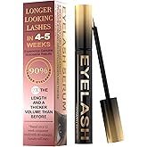 Lash Serum for Eyelash Growth, Premium Lash Enhancing Serum with Advanced Formula Volumizing Longer Fuller and Thicker Looking Lashes, Eyelash Growth for Sensitive Eyes (5 mL)