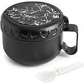 MUUBOOX Microwave Bowl with Lids,28oz Microwave Soup Mugs with Handles | for Soup and Instant Noodles,Oatmeal, Gumbo, Salad, College Dorm Room Essentials