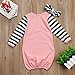 Newborn Baby Boys Girls Long Sleeve Letters Print Sleep Bag Gowns Striped Sleepsack Blanket 0-18M (80(0-12M), Pink)